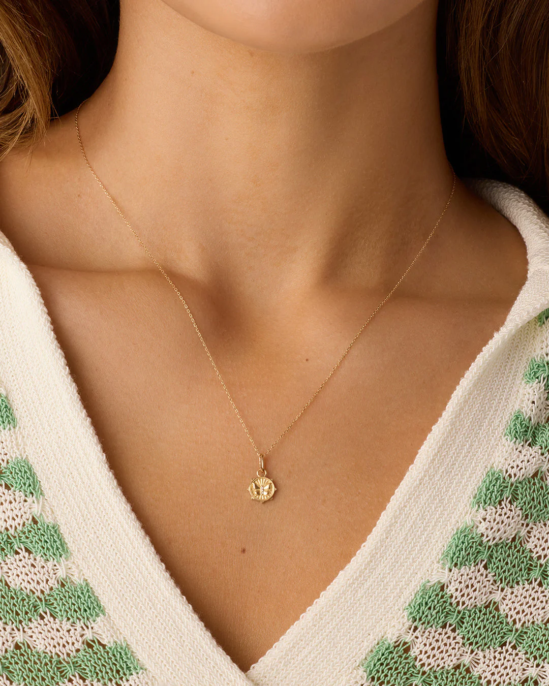 Diamond Butterfly Charm