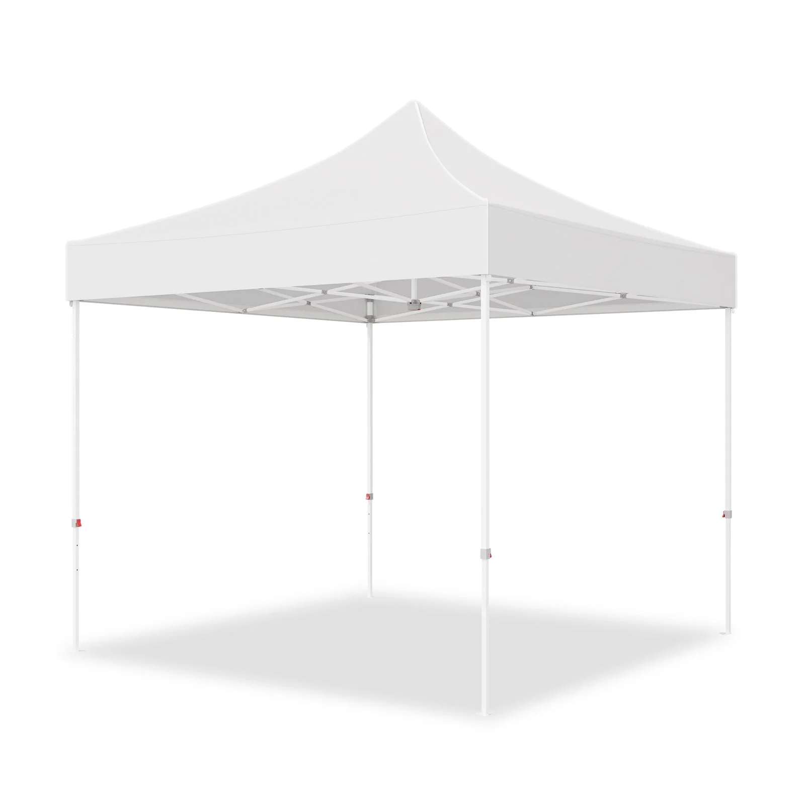10x10 Commercial Canopy with High Peak, White