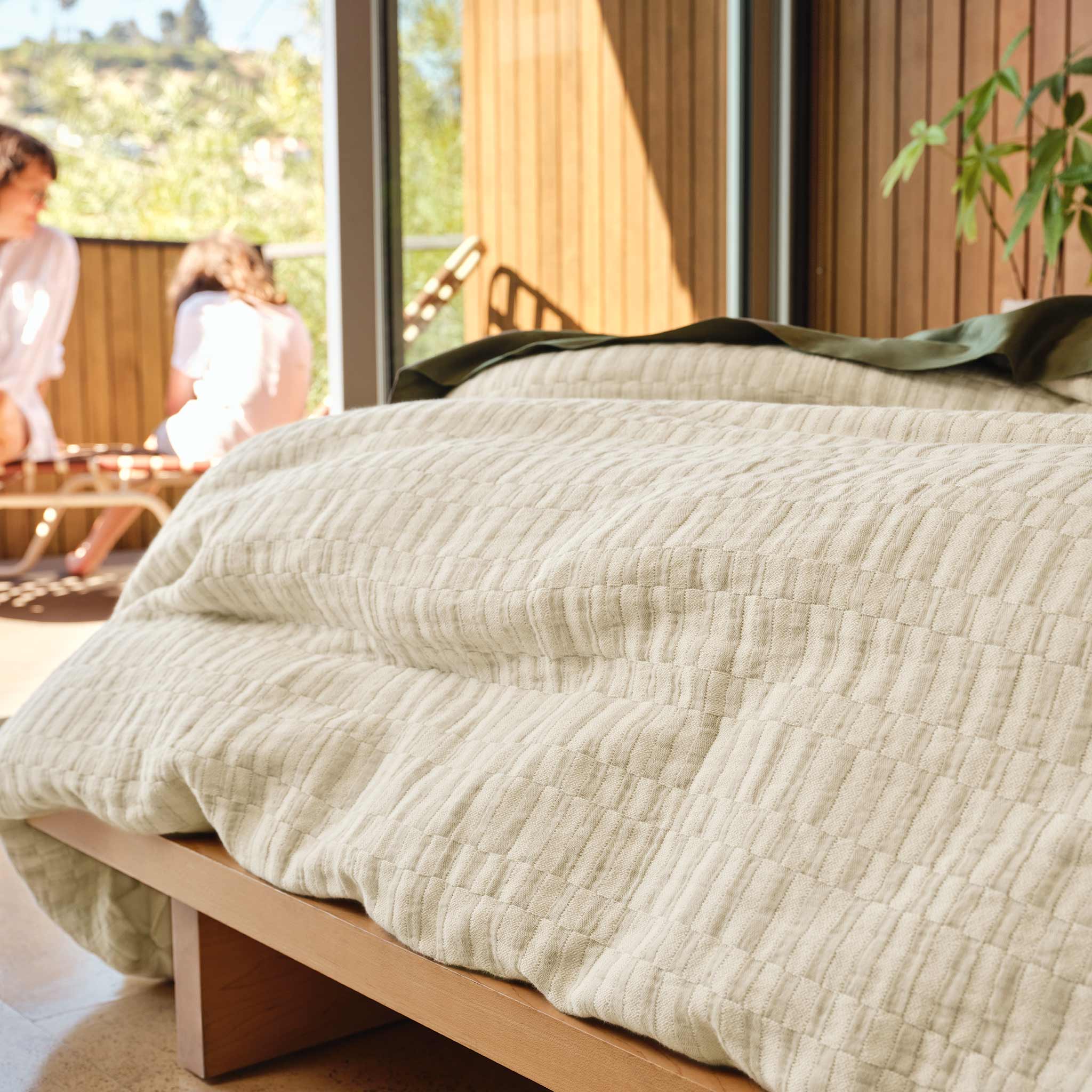 Woven Checkerboard Duvet Cover - Last Call