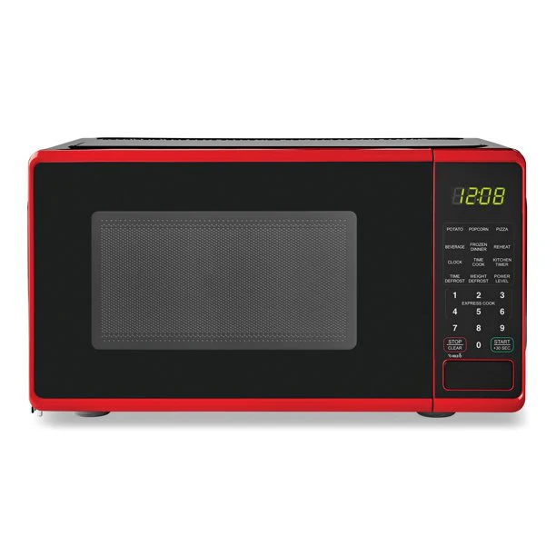 Compact Countertop Microwave Oven, 0.7 Cu ft Black