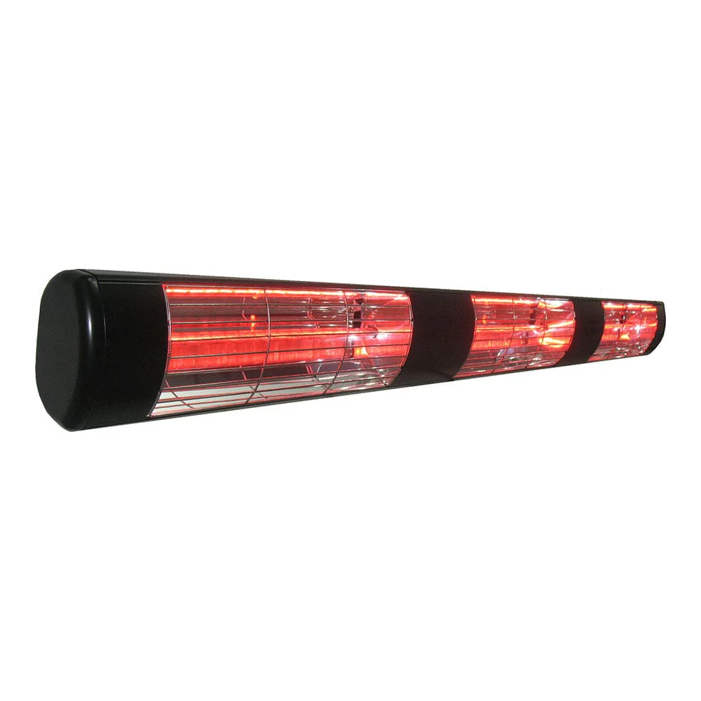 Victory Lighting 4500W Infrared Patio Heater w/ Gold Lamp in Black