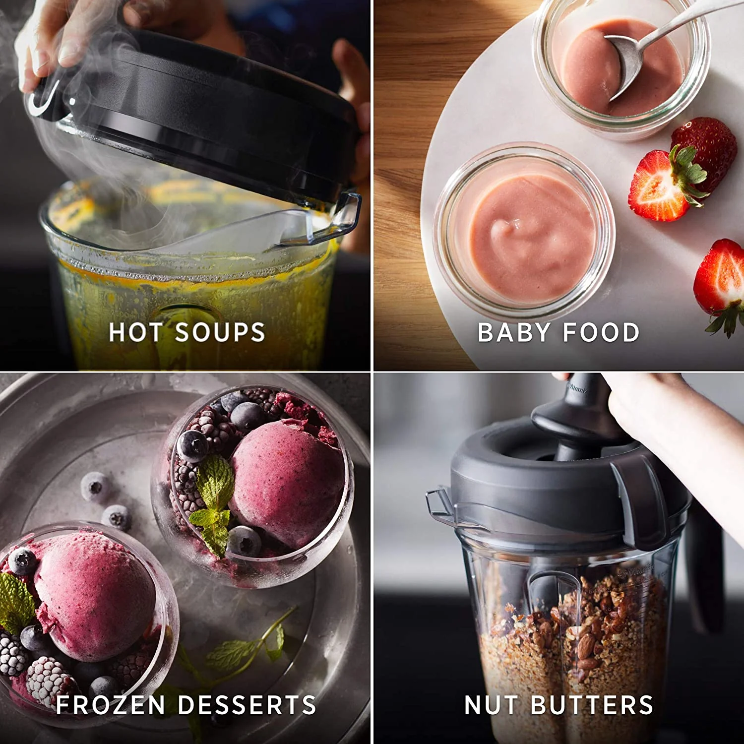 Blender, Professional-Grade, Self-Cleaning 64 oz. Container