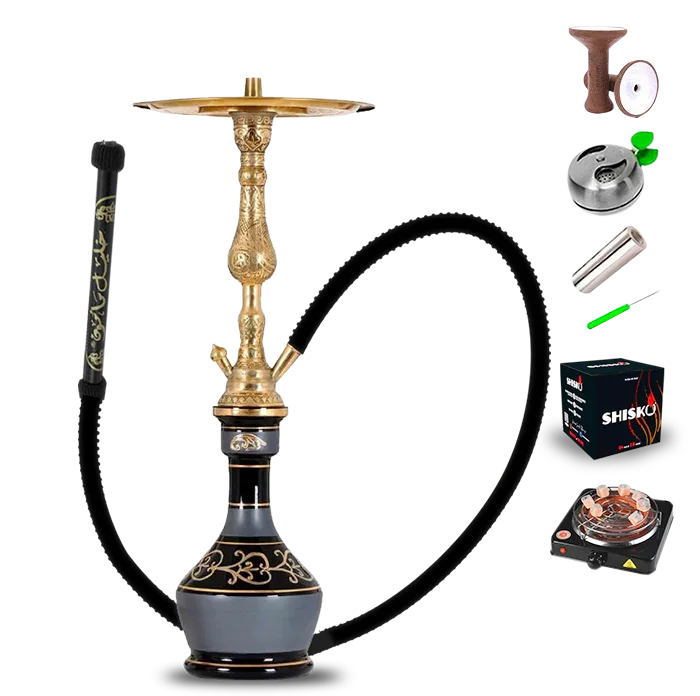 El Nefes Gazi Hookah - Black