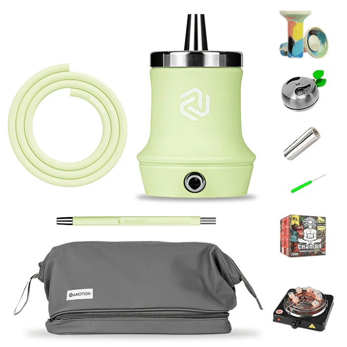 Amotion Roam Travel Shisha Set - Lime