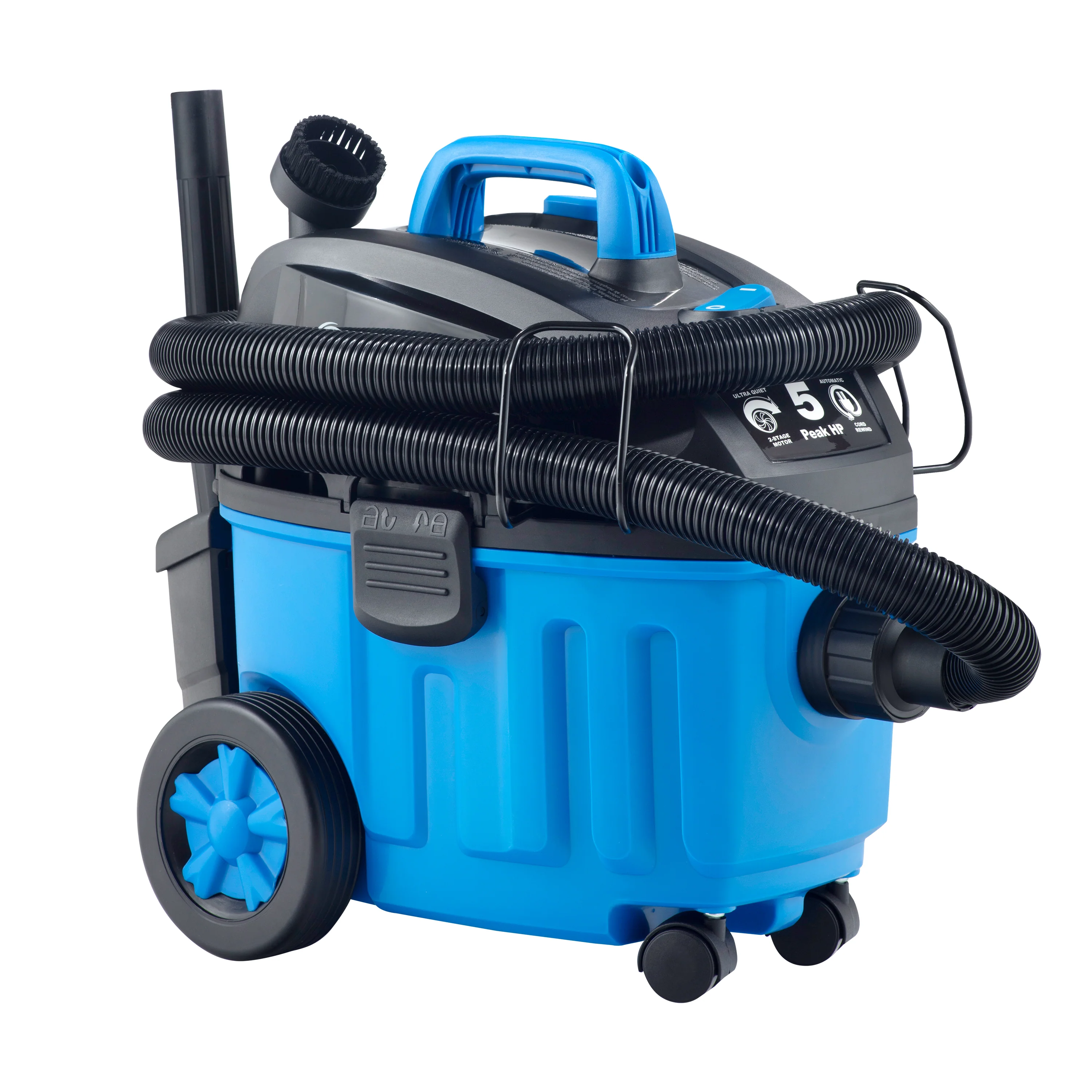 4 Gallon 5 Peak HP Poly Household Wet/Dry Vacuum