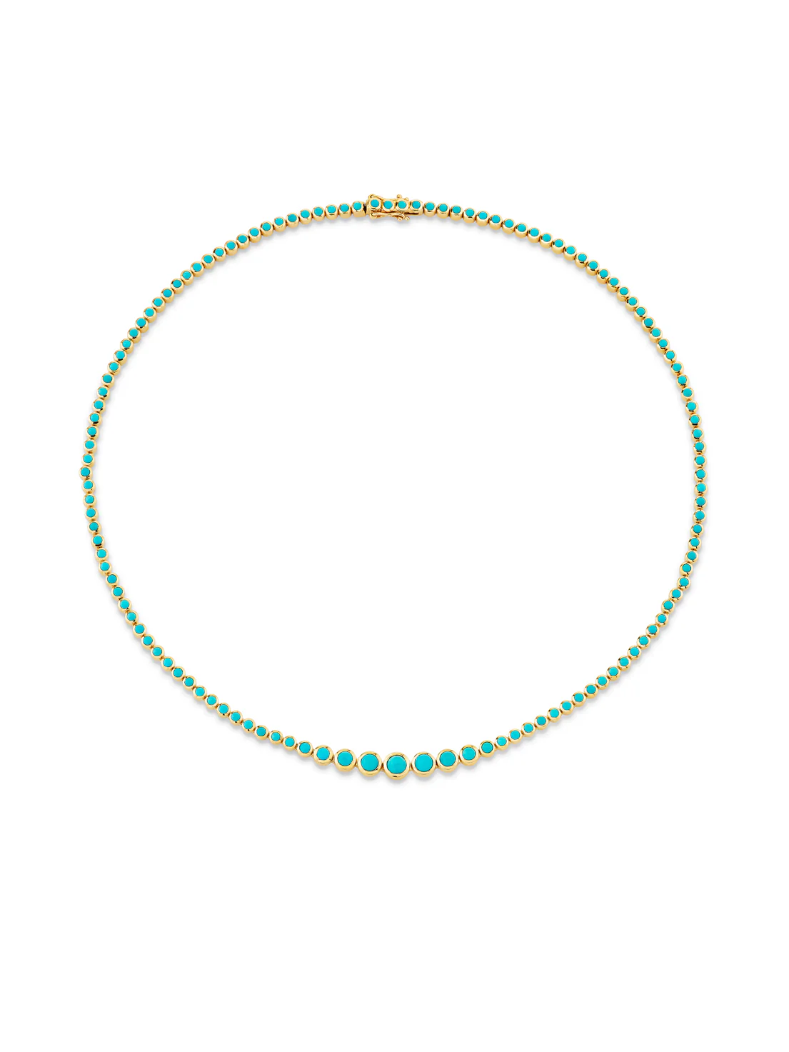 Riviera Necklace - Turquoise / 14k Yellow Gold
