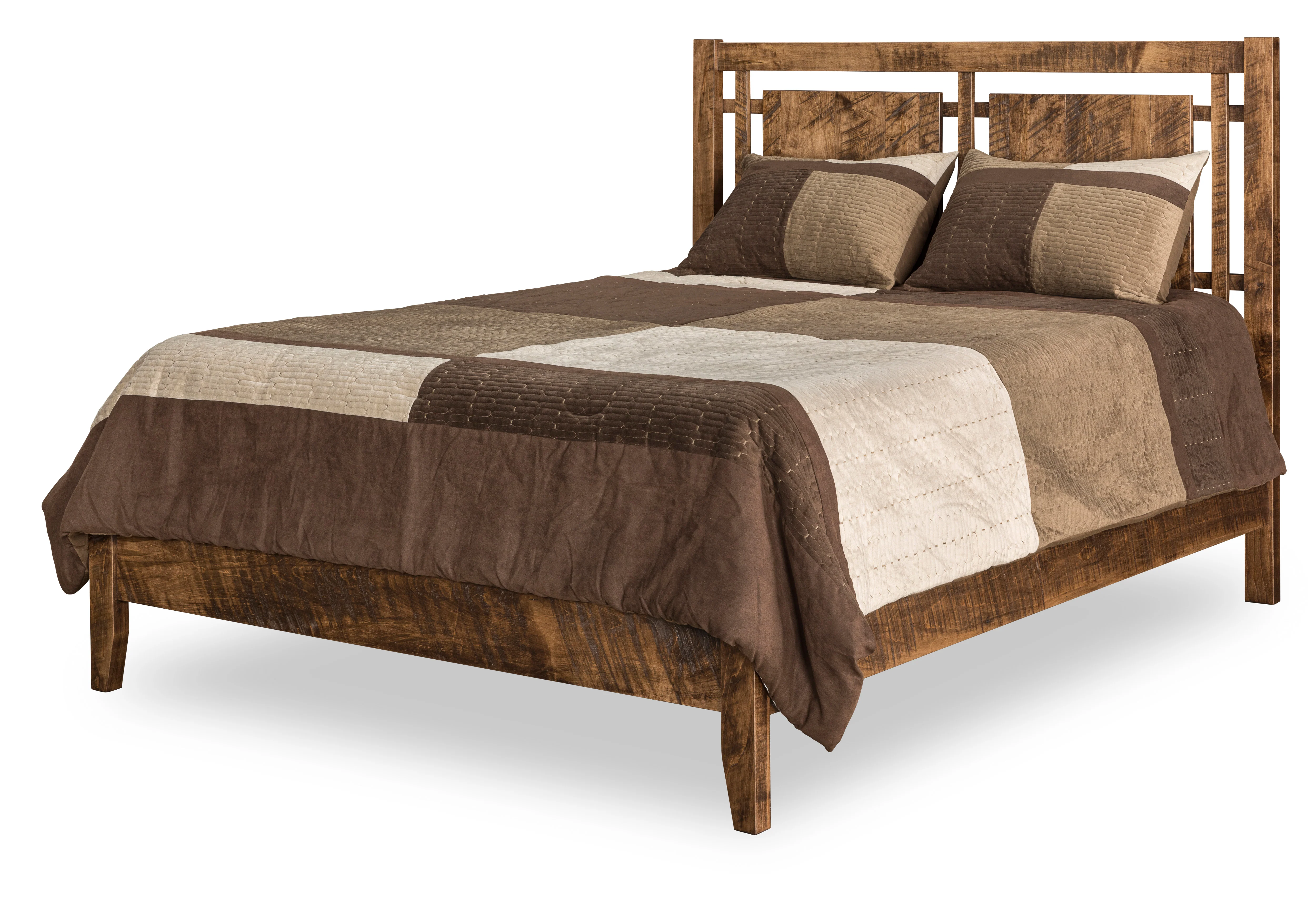 Amish Lakewood Open Panel Bed