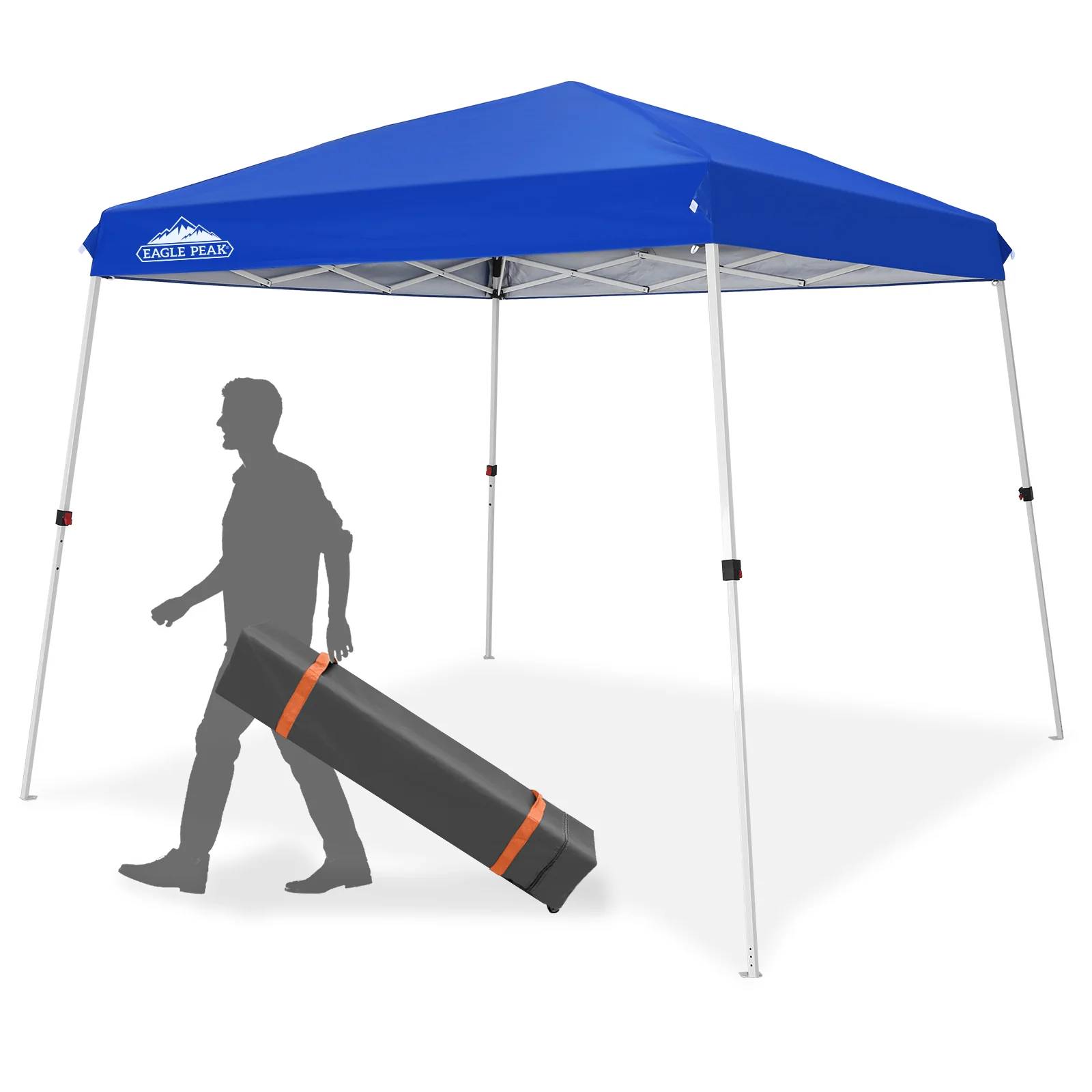 10x10 Slant Leg Up Canopy, 8x8 Top 10x10 Base