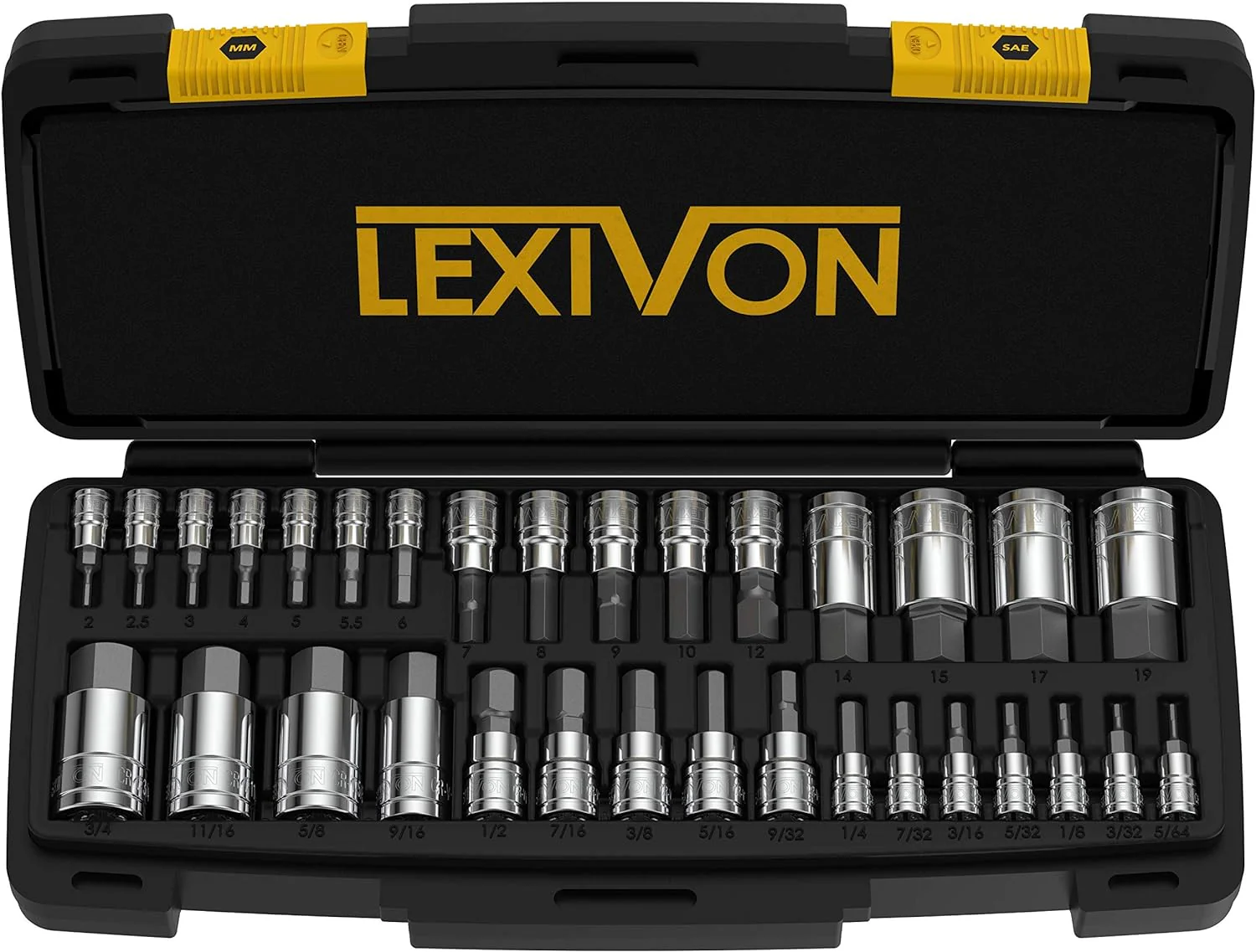 32-Piece Master HEX Bit Socket Set - Premium S2 Alloy Steel