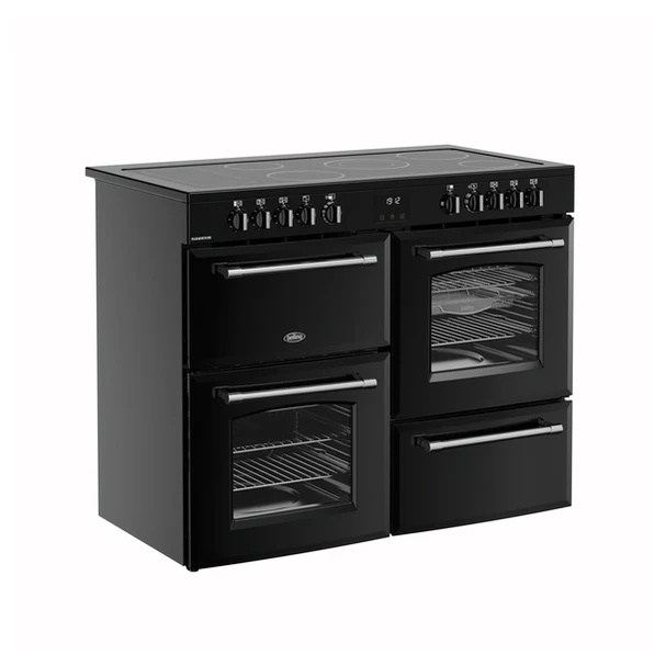 Belling Farmhouse 110cm Black Electric Rangecooker | FH110EBLK
