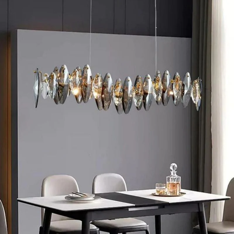 Flora Crystal Linear Chandelier L51