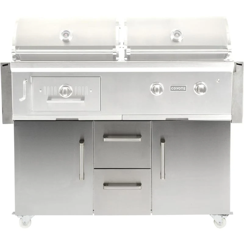 Coyote Grill Cart For 50-Inch Centaur Dual Fuel Grills - C3HY50CT