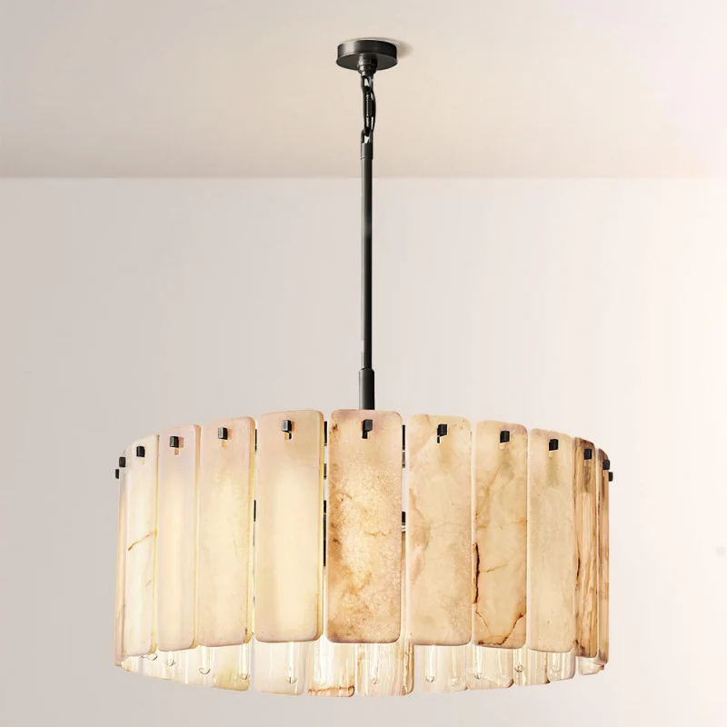 Calama Alabaster Round Chandelier 36