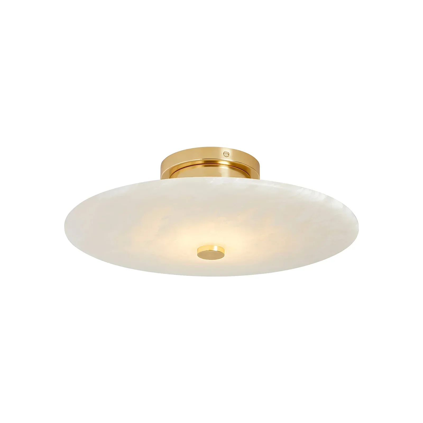 Round Ankeny Alabaster Ceiling Lamp