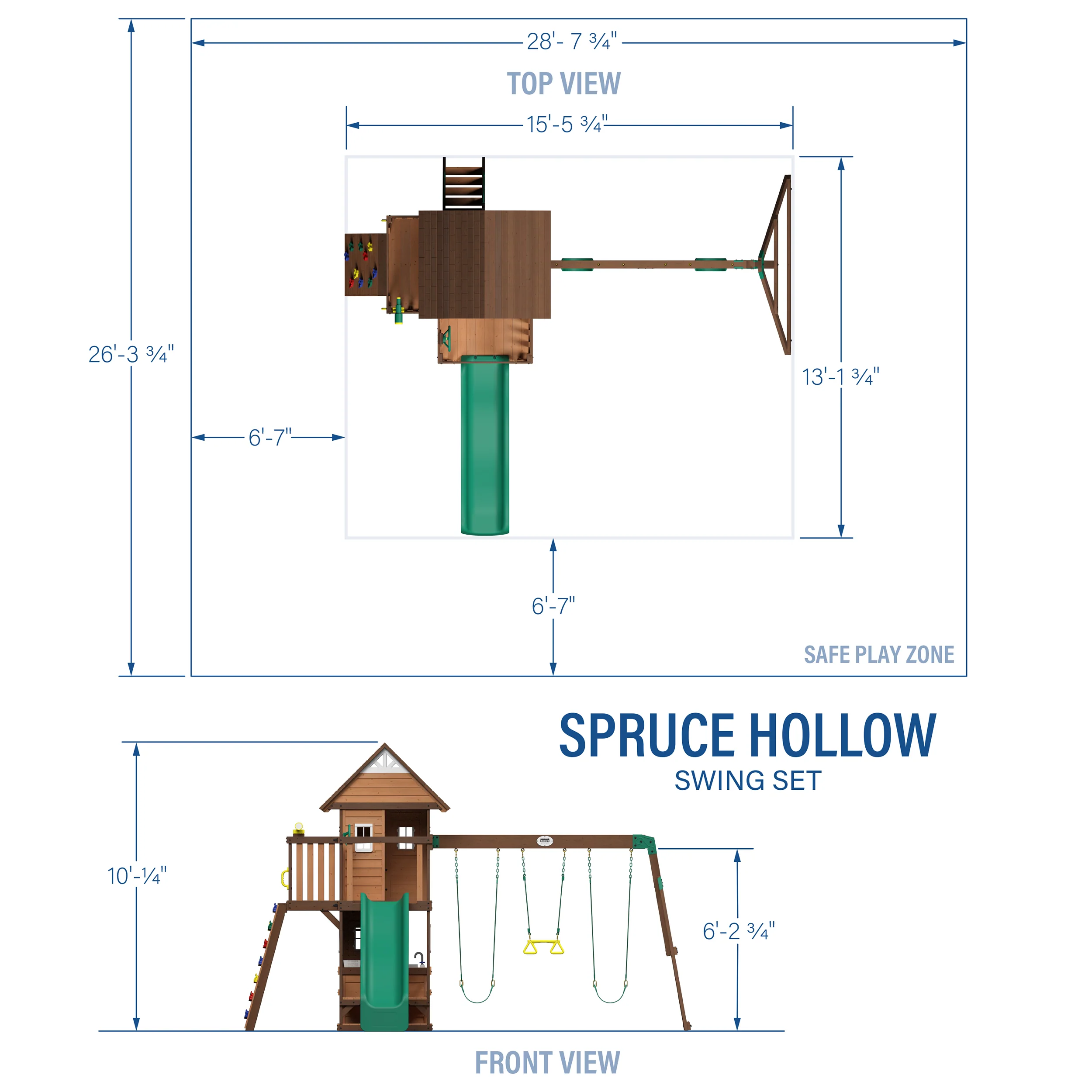Spruce Hollow Swing Set