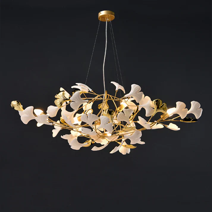 Modern Ceramic Ginkgo Chandelier
