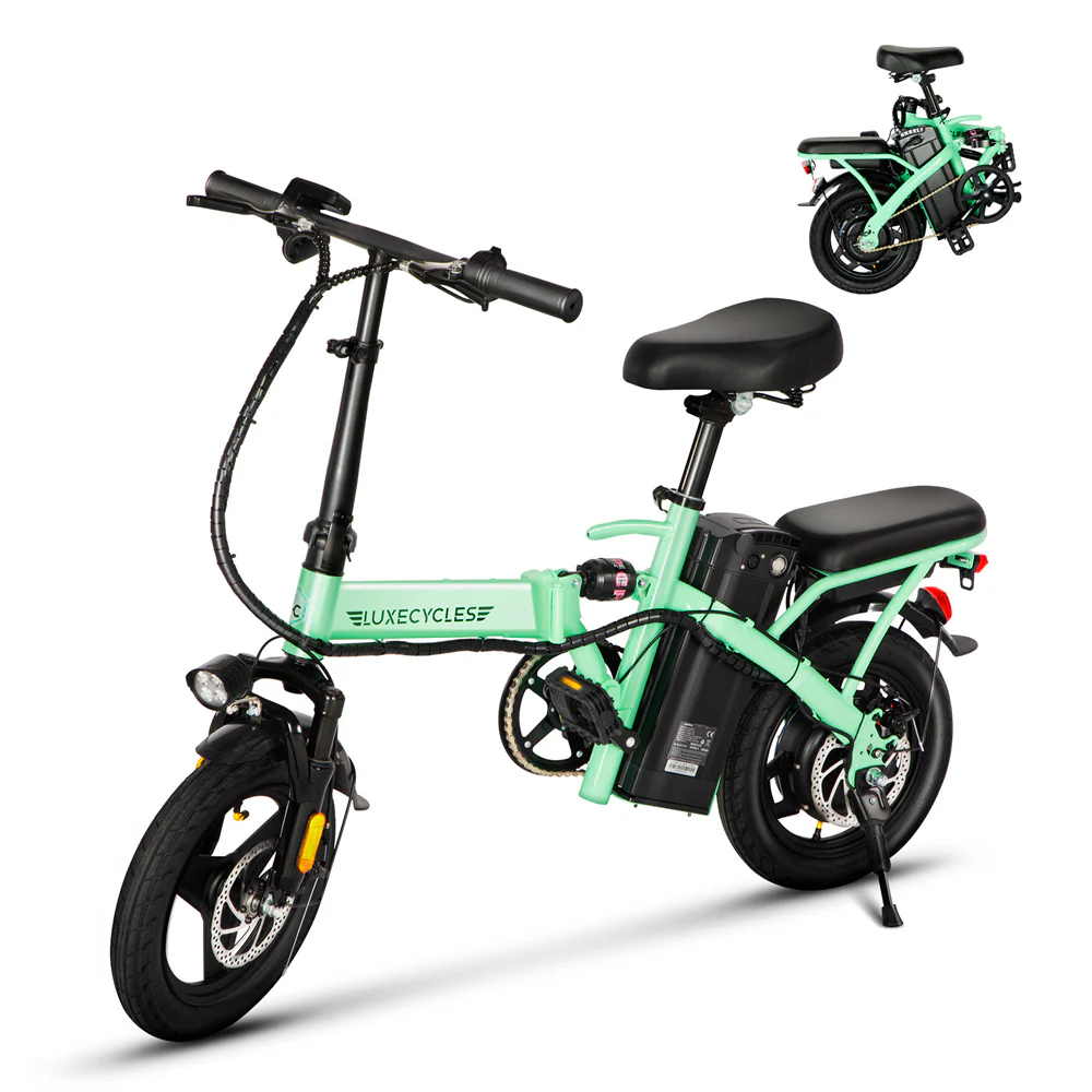 Alpha Camp Electric Bike with 500W Motor & 48V Battery for City & Outdoor