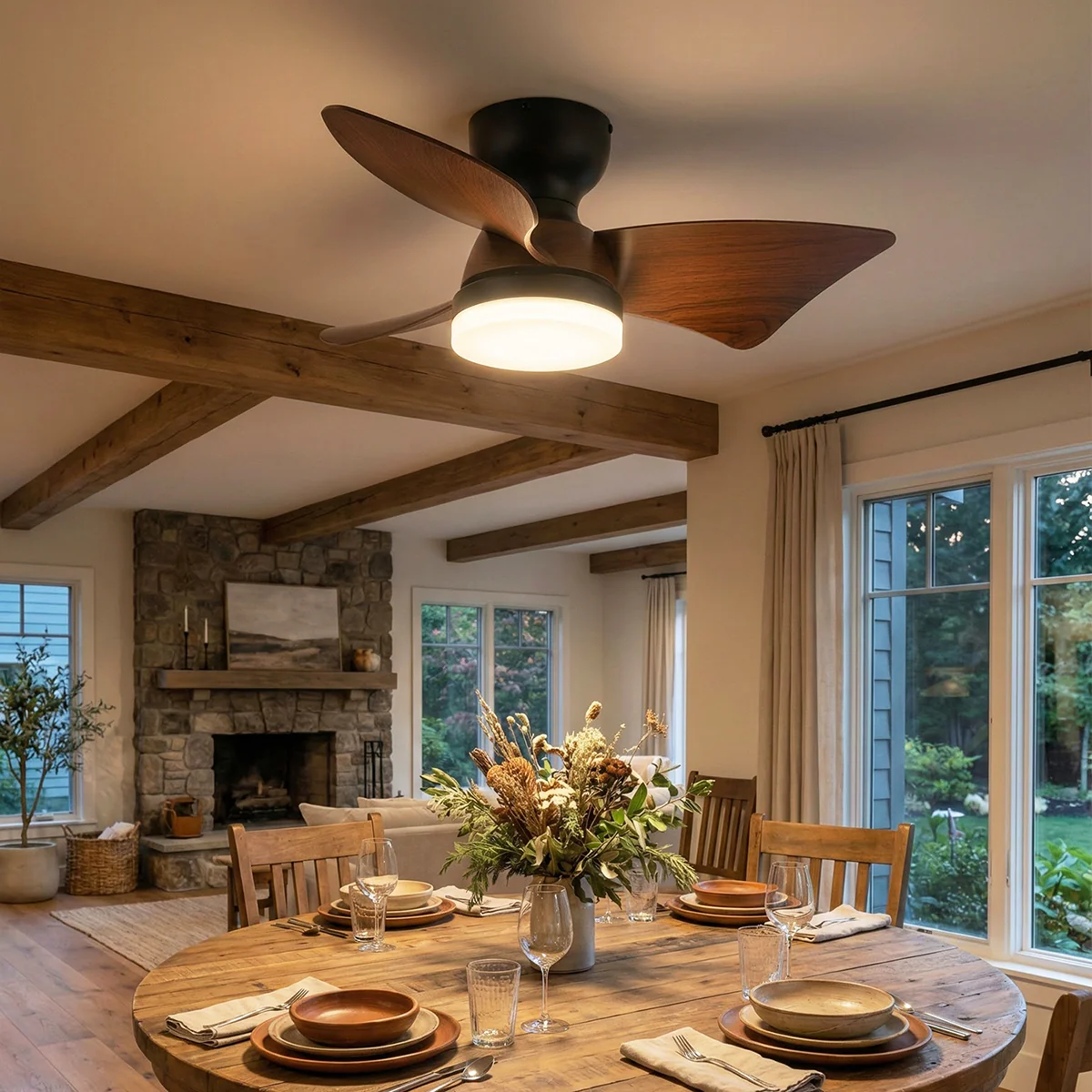 Minimalist Calix 3 Blade Ceiling Fan Light