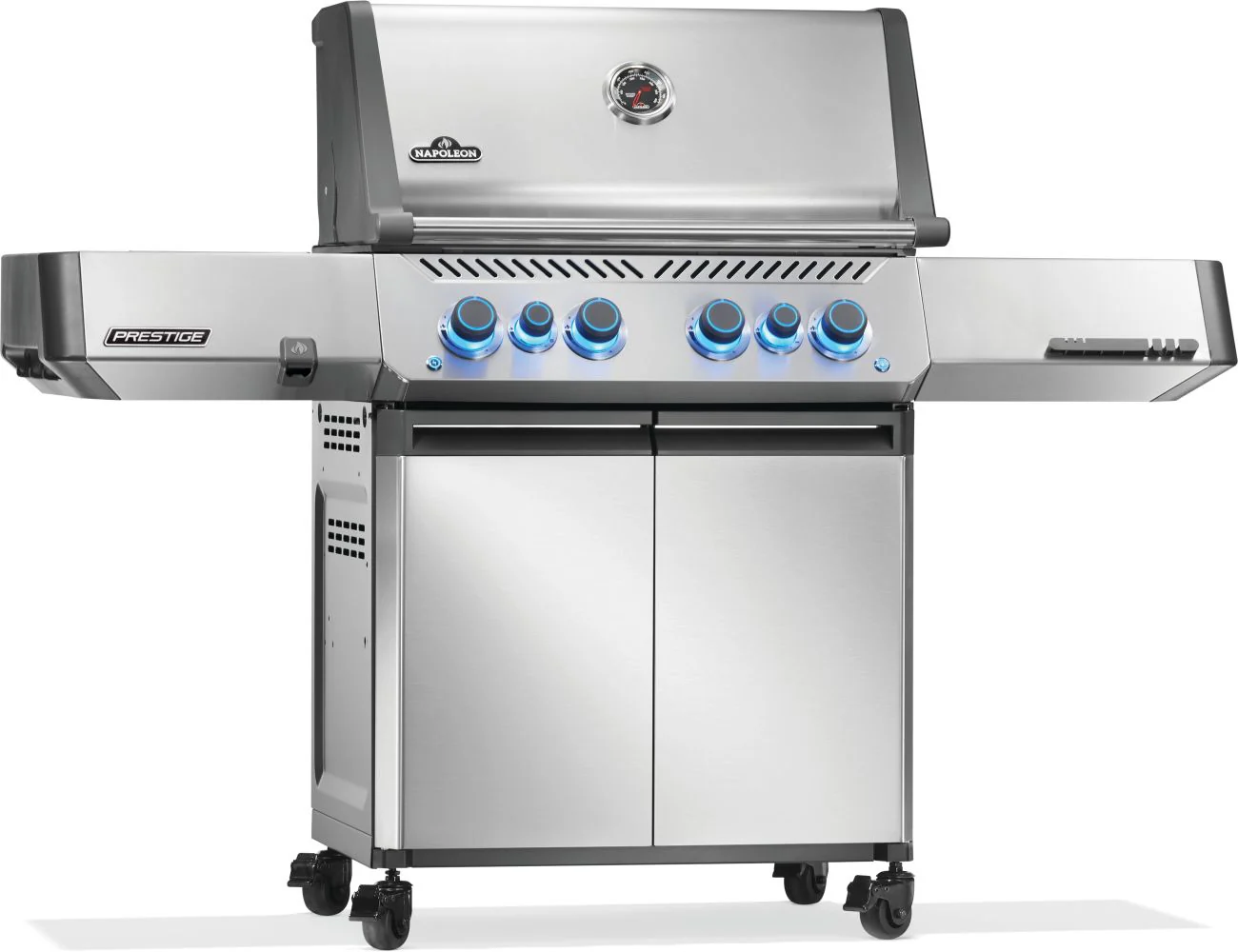 Napoleon Prestige 500 Gas Grill With Infrared Side and Rear Burner Stainless Steel P500VRSIB(P/N)SS