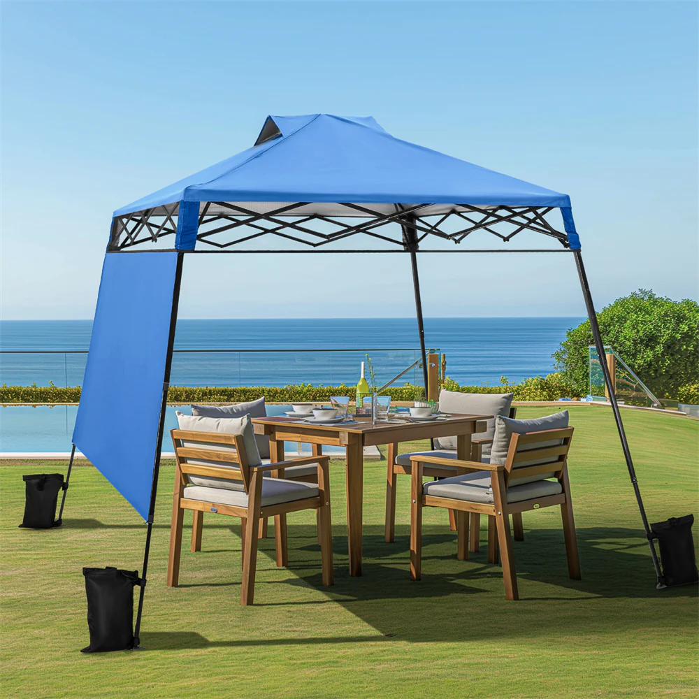 PHI VILLA Slant Leg Pop-up Instant Lightweight Canopy Gazebo