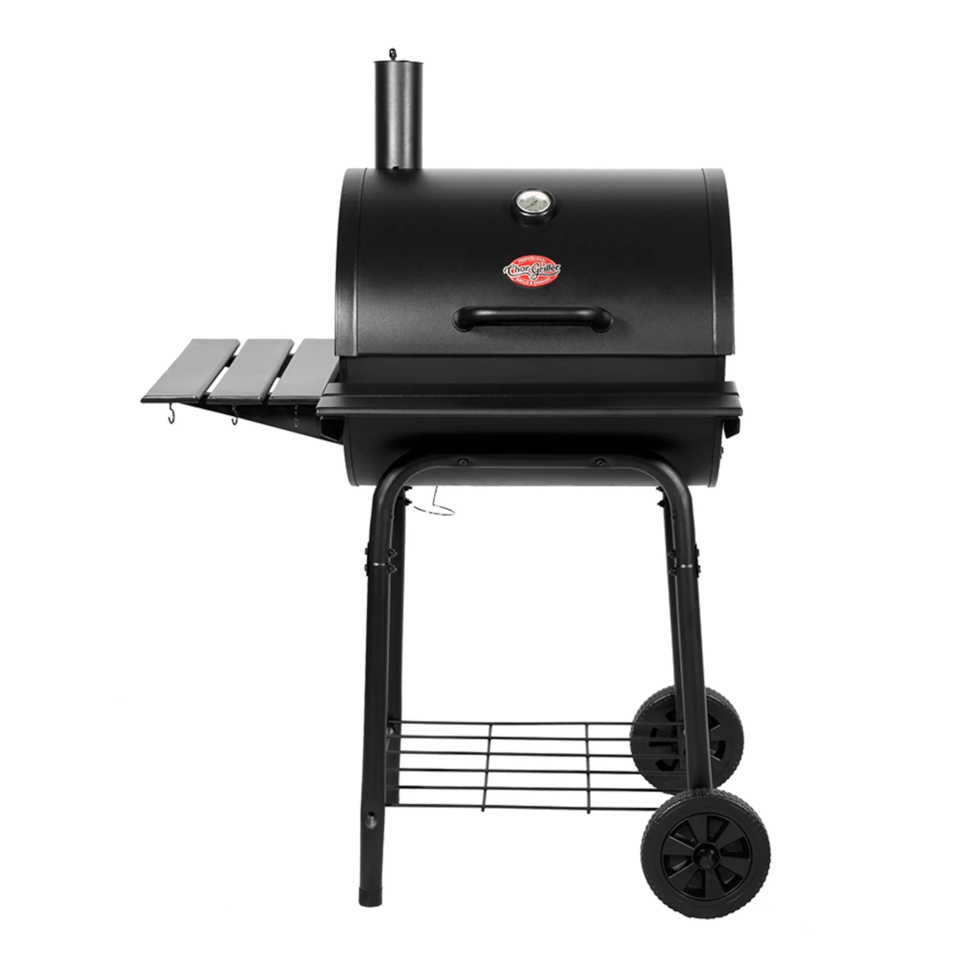 Wrangler? Charcoal Grill with Metal Shelves