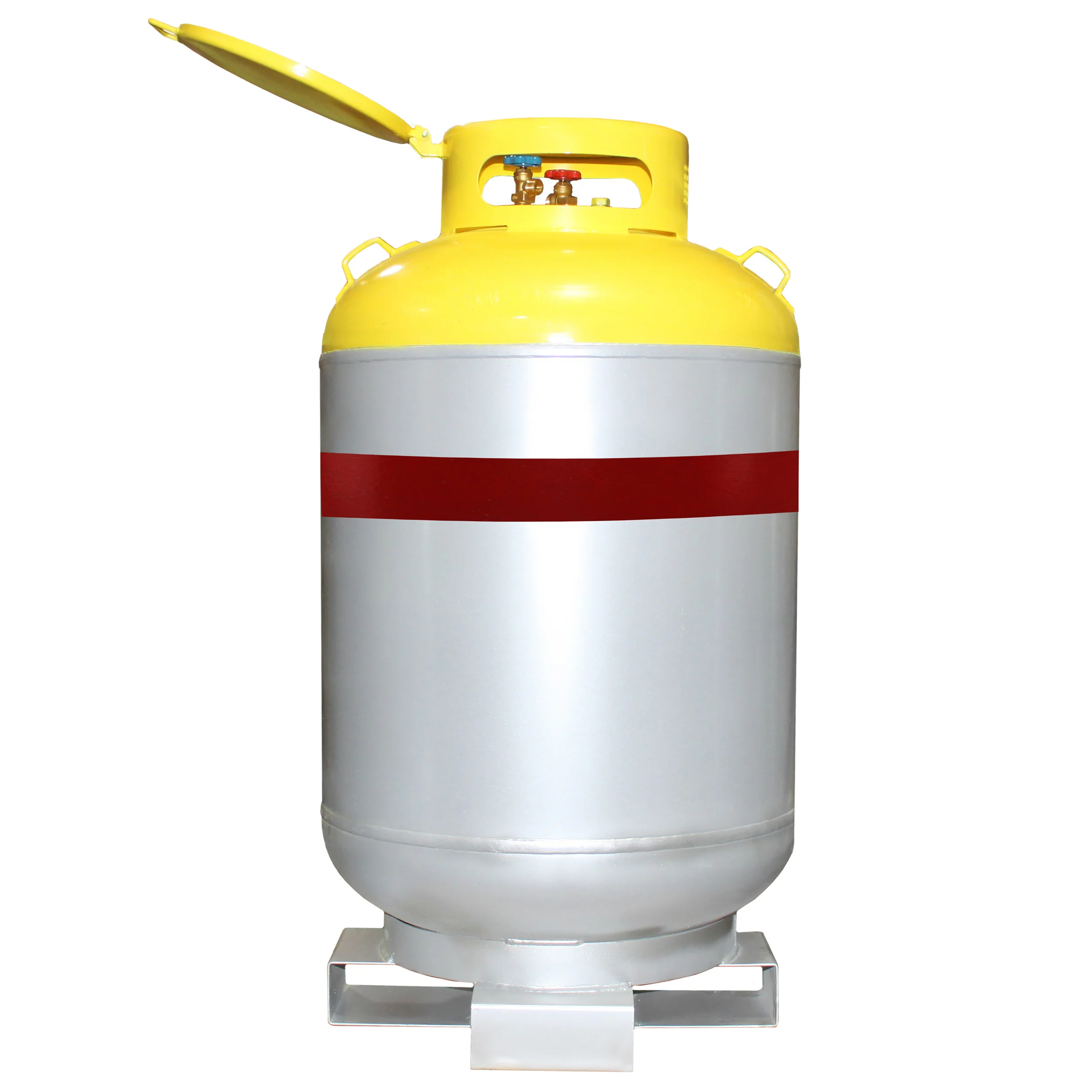 Flame King 1000LB Refrigerant Recovery Cylinder Tank with Forklift Footer 400 PSI for A2L Refrigerants
