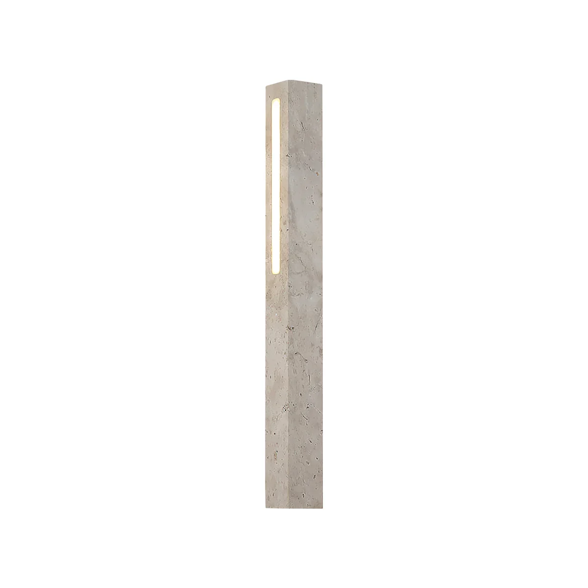 Rectangle Fini Travertine Wall Lamp
