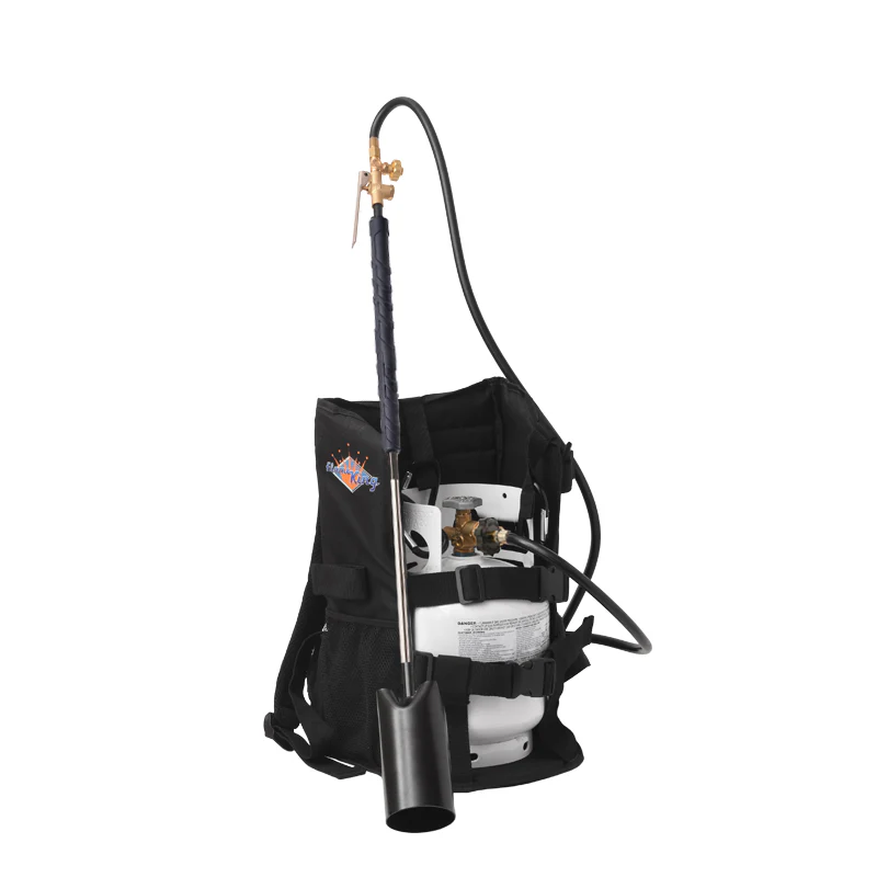 Flame King Bundle 5lb Propane Tank + 500,000 BTU Weed Burner Torch Ignitor + Propane Backpack