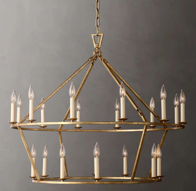 Marcus Openwork Two-Tier Round Chandelier 40