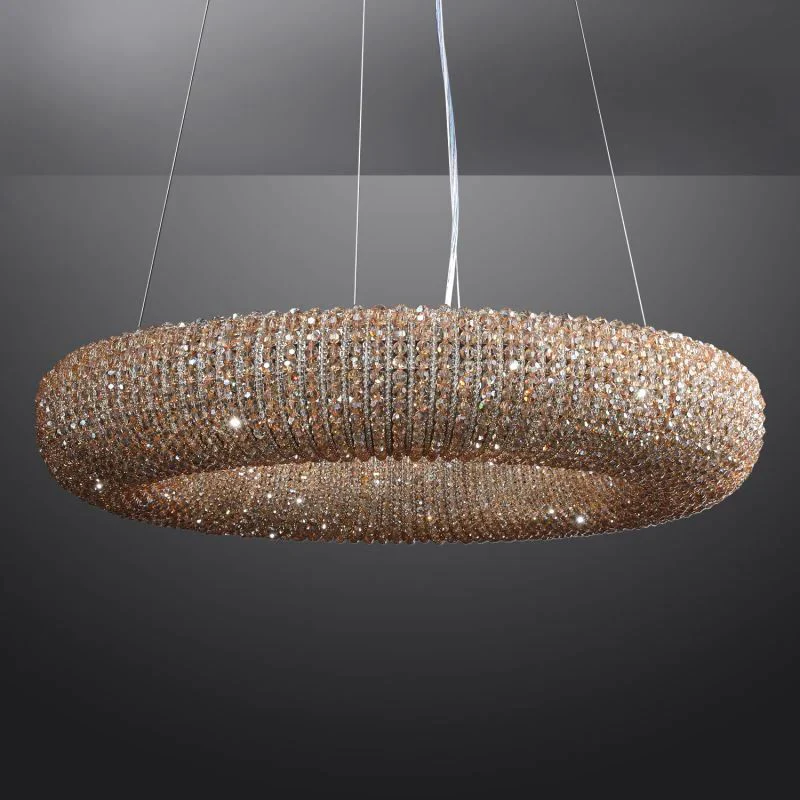 Alison Crystal Round LED Chandelier 24