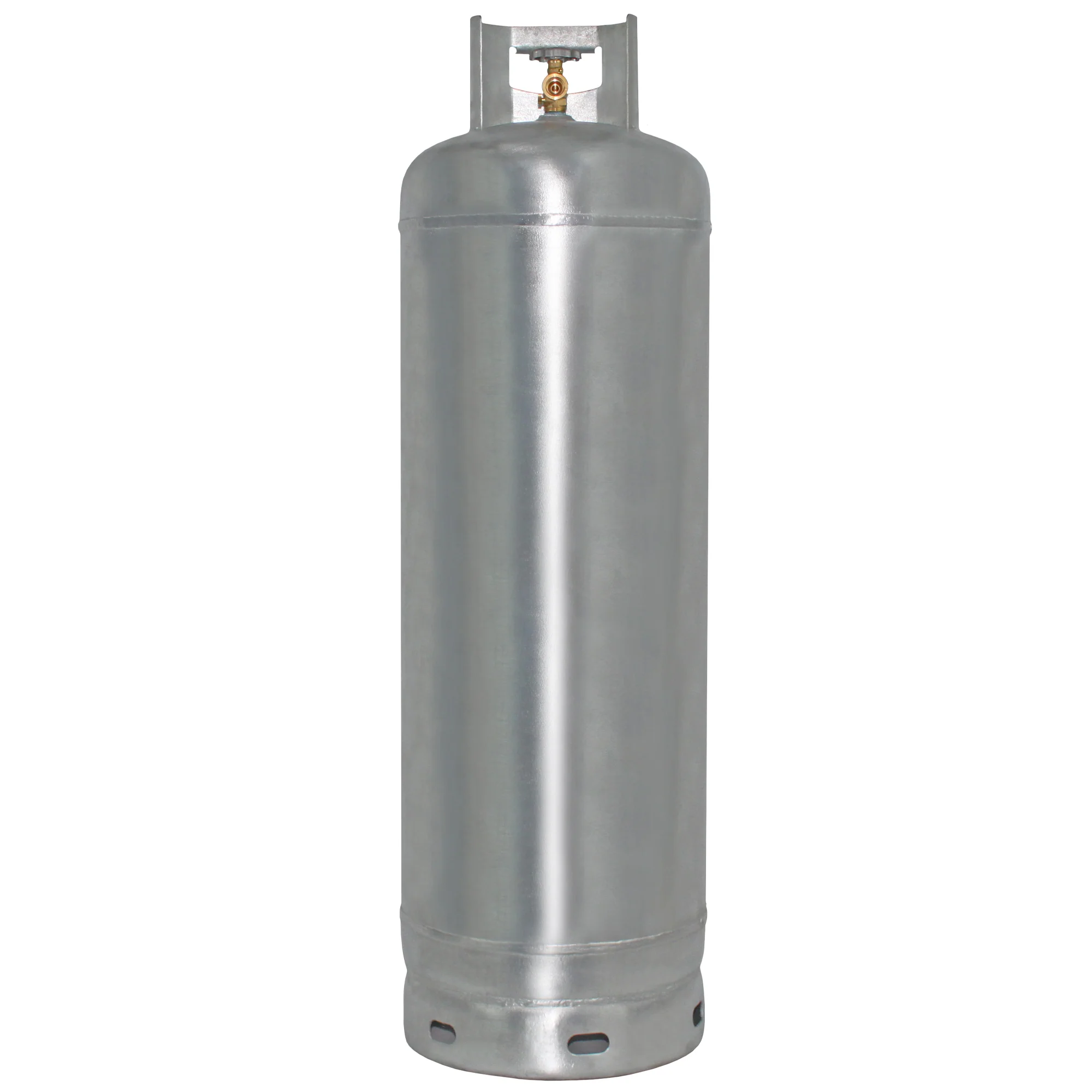 Flame King 100lb Empty Galvanized Propane Tank LP Cylinder with POL Valve