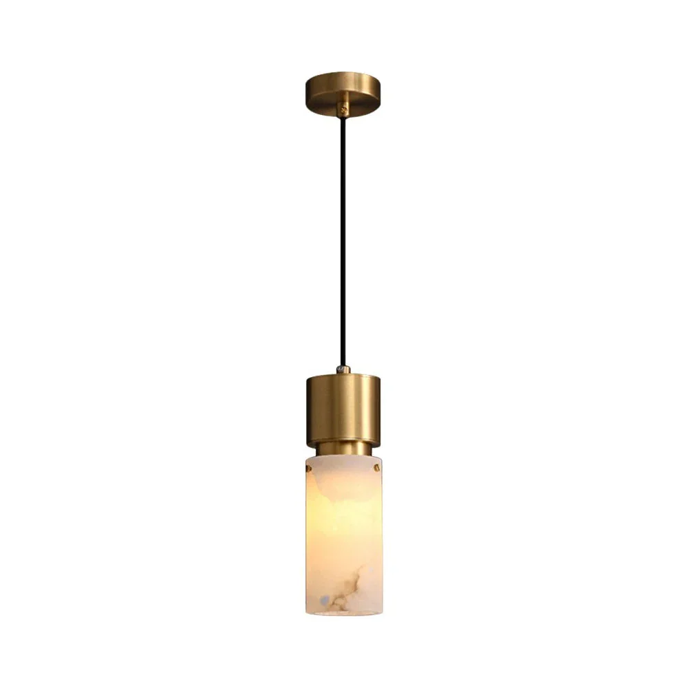 Cylindrical Alabaster Pendant lamp