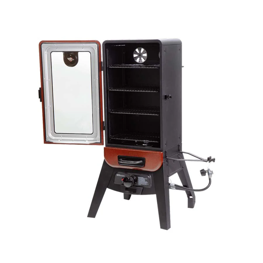 3-Series Gas Vertical Smoker, Red Hammertone