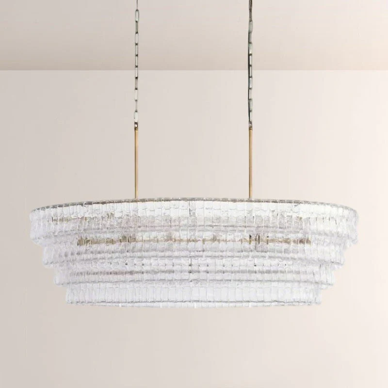 Elleson Glass Oval Chandelier 54