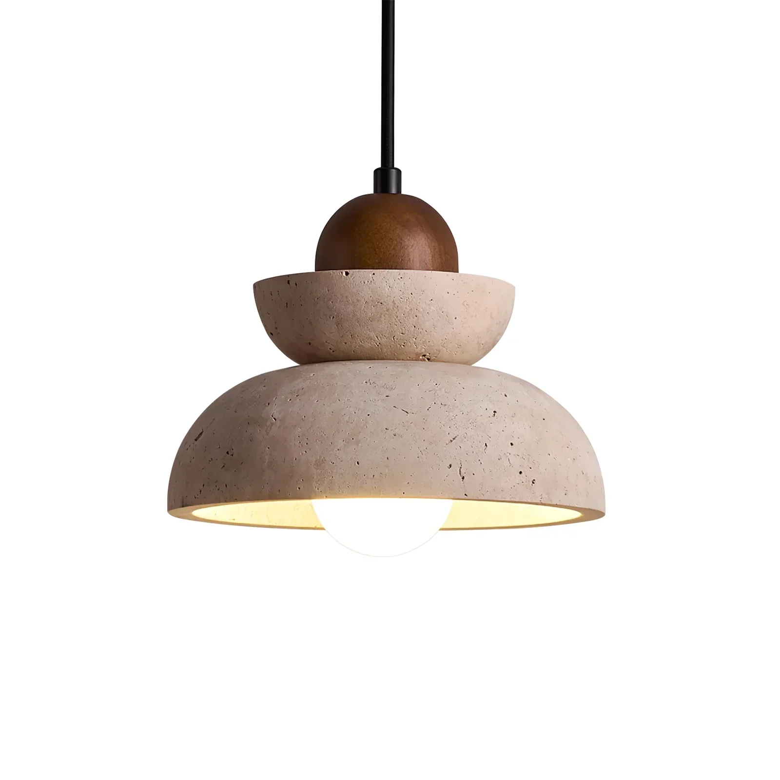 Travertine Zenith Tier Pendant Lamp