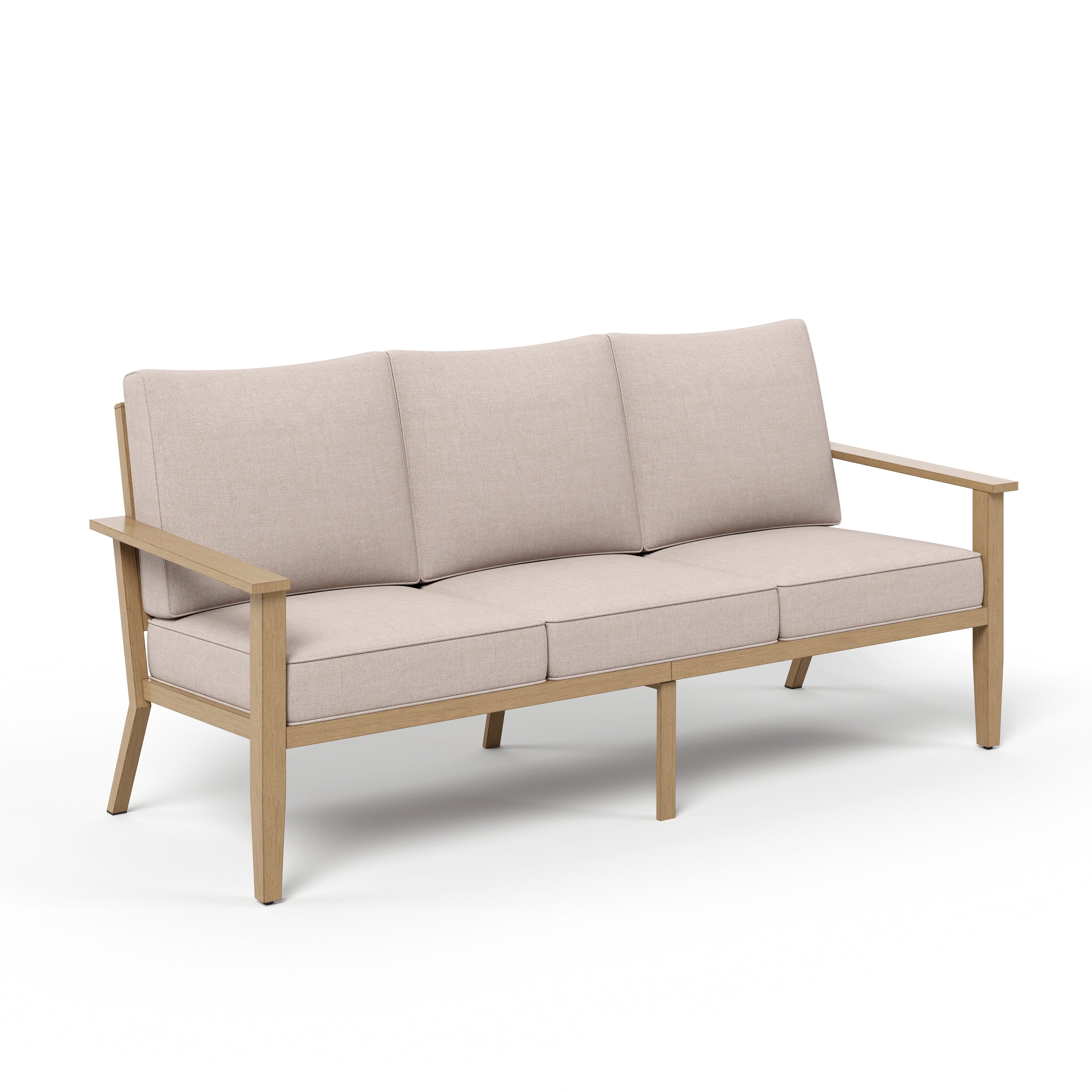 Sophia & William 3 Seat Patio Outdoor Furniture Set Wooden-like Conversation Set