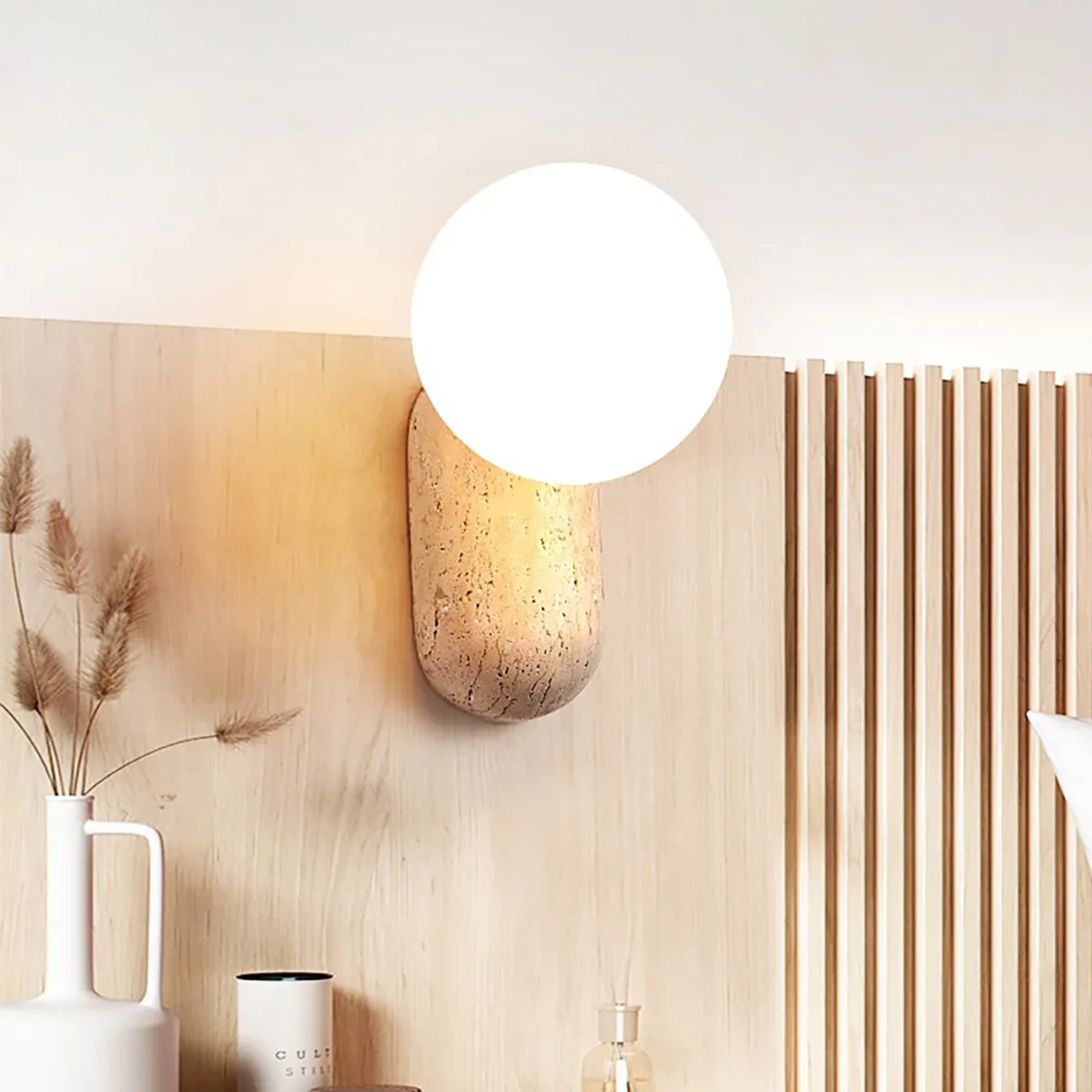 Travertine Origo Wall Lamp