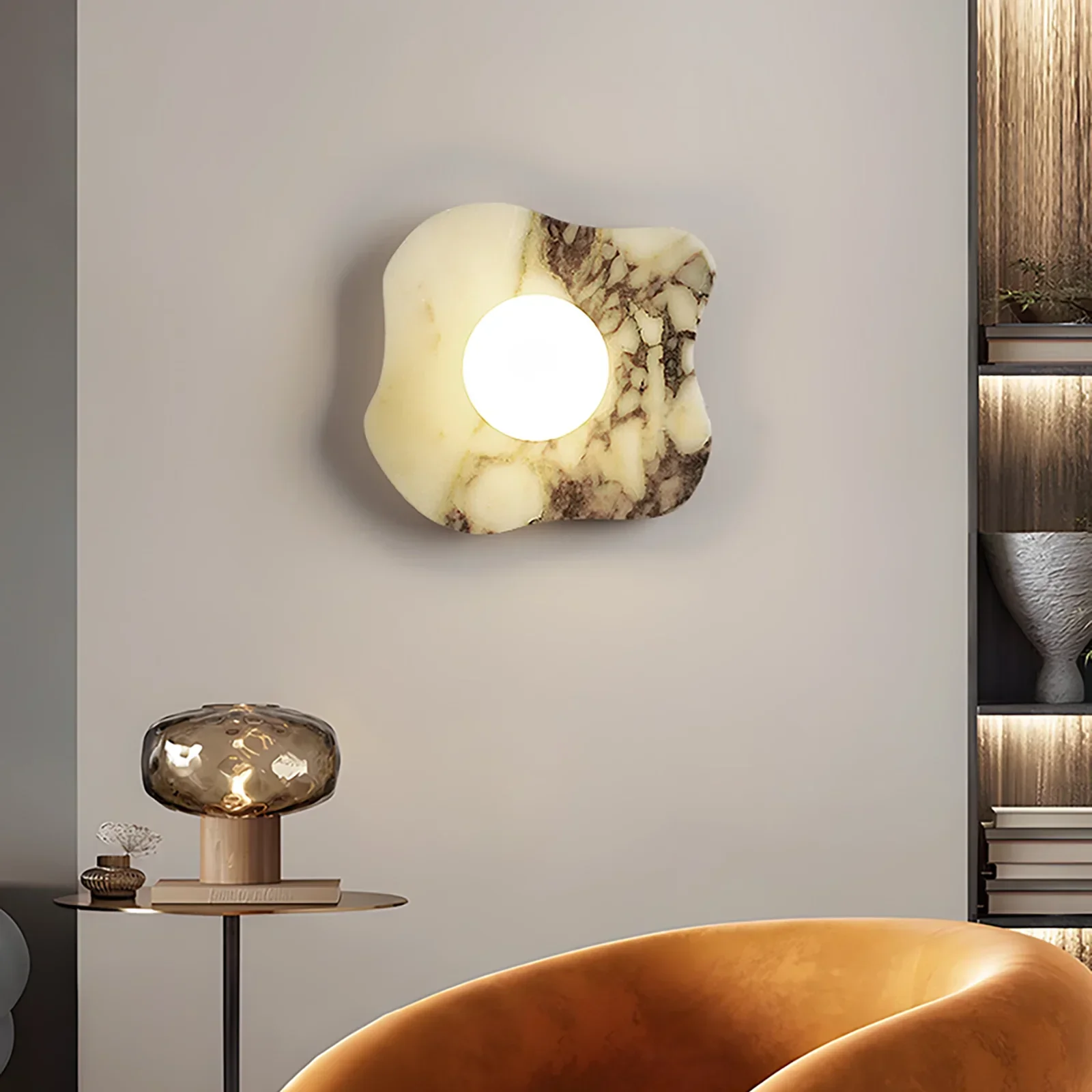 Irregular Bulgari Marble Wall Lamp