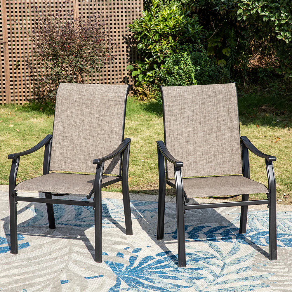 Sophia & William Fixed & Swivel Ergo Sling Patio Chairs
