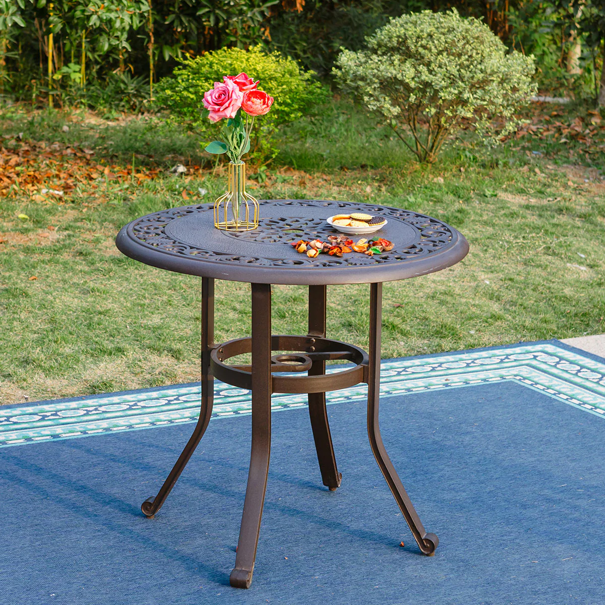 MFSTUDIO Cast Aluminum Round Table 32