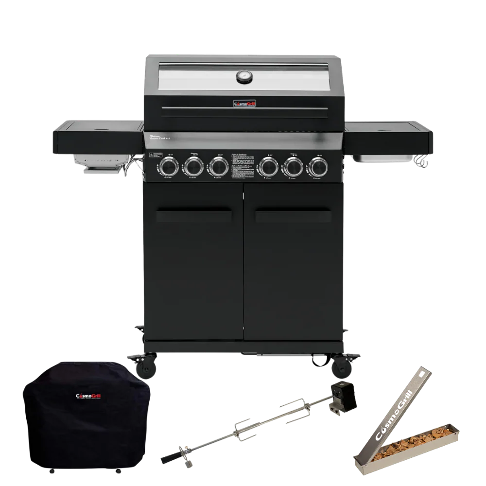 Platinum Yamara Dark 4+2 Gas Barbecue (Essential Bundle)