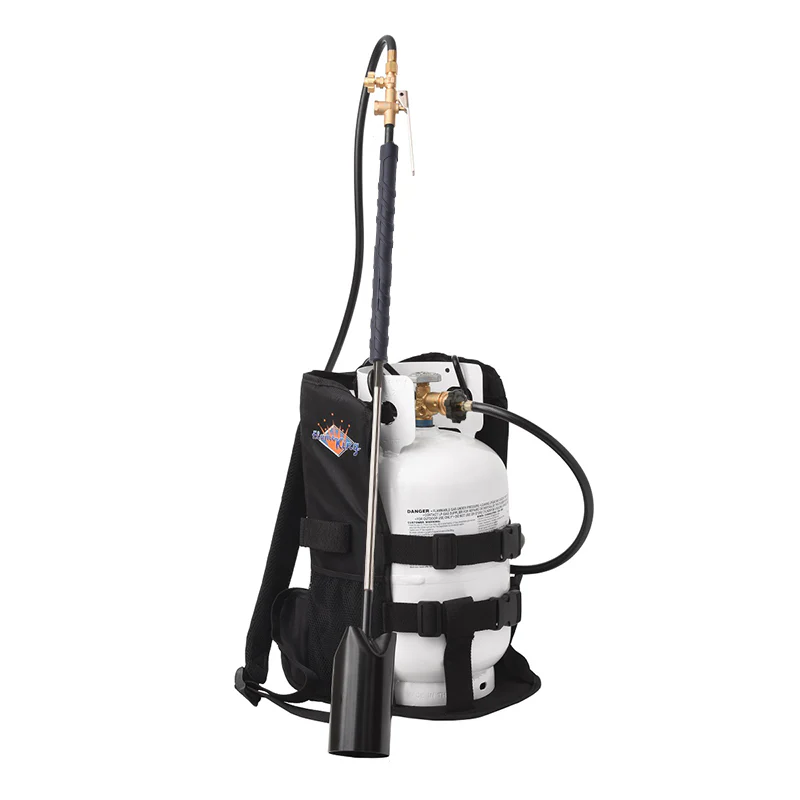 Flame King Bundle 10lb Propane Tank + 500,000 BTU Weed Burner Torch Ignitor + Propane Backpack