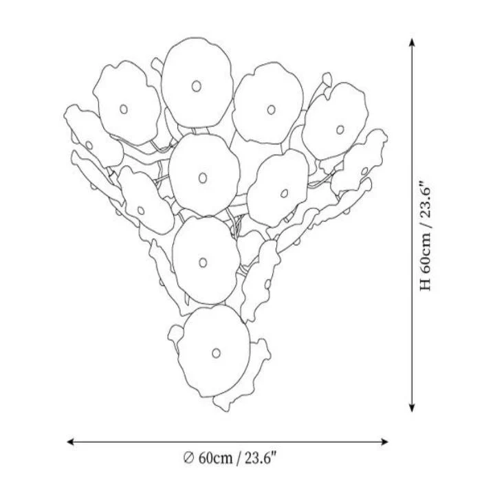 Branch Nenufar Water Modern Chandelier