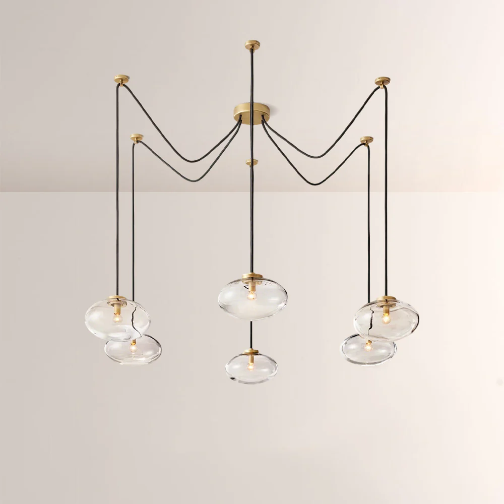 Celeste Clear Glass Suspended Chandelier 84