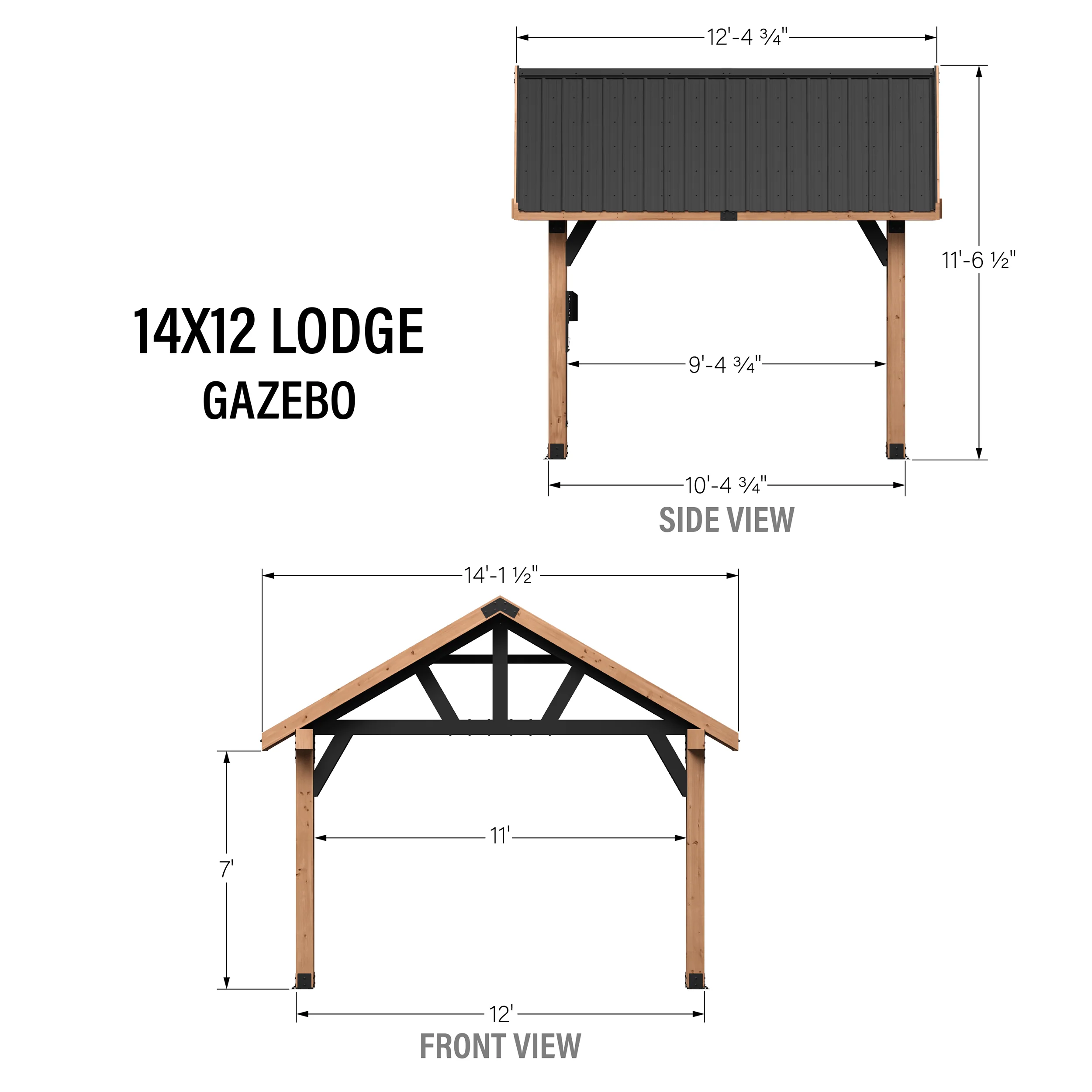 Lodge 14x12 Gazebo