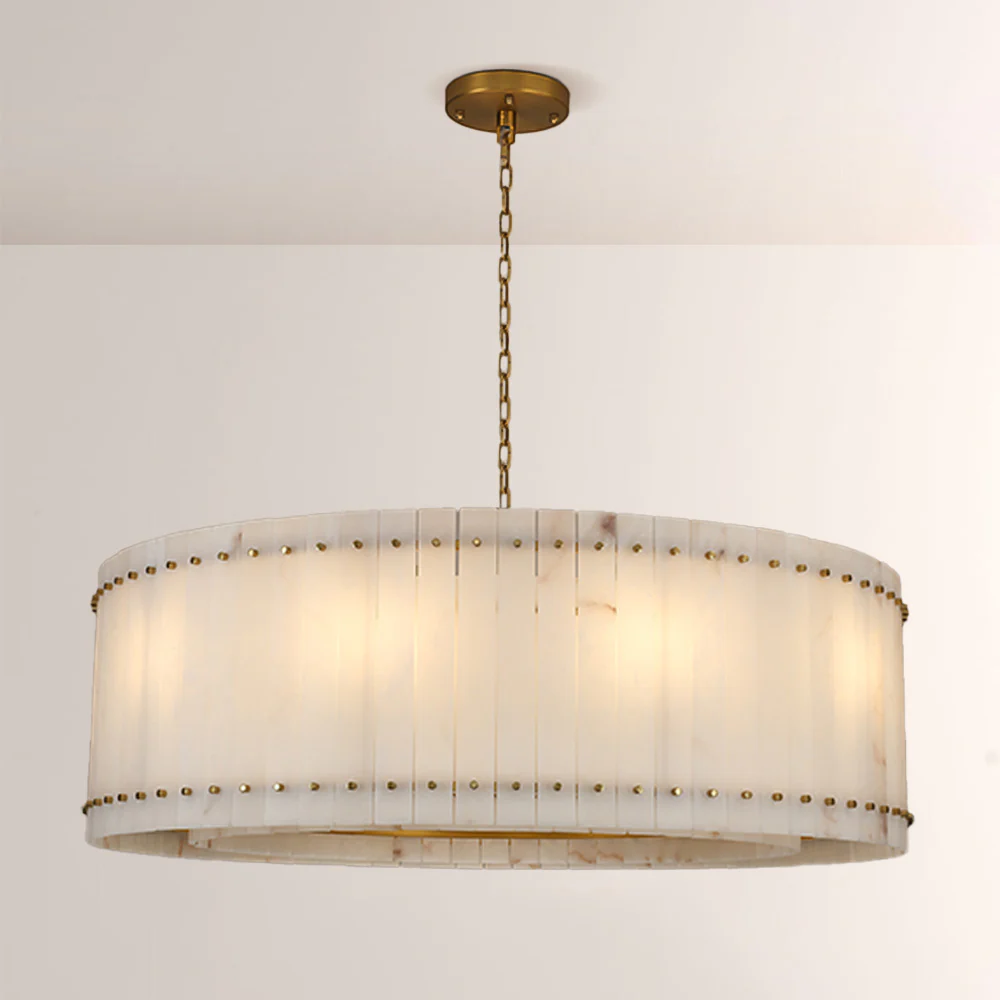 Mervin Alabaster Round Chandelier 48