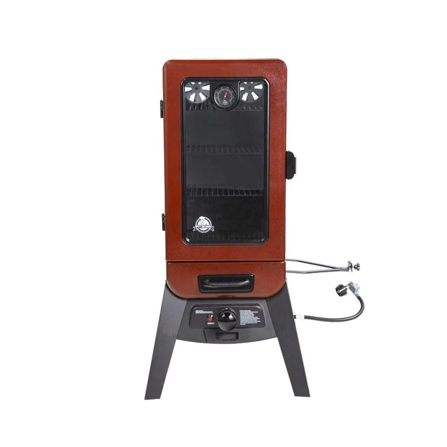 3-Series Gas Vertical Smoker, Red Hammertone
