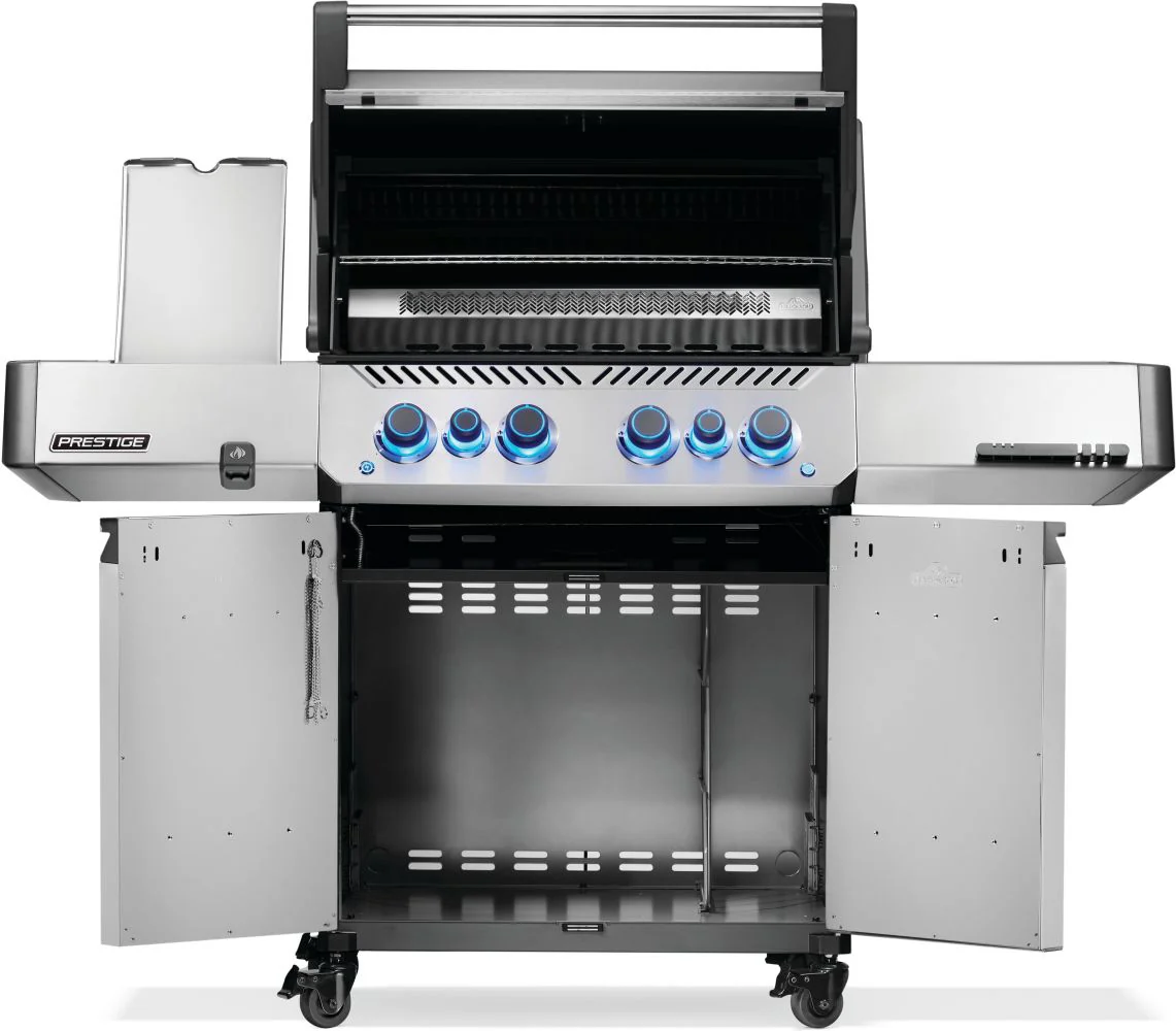 Napoleon Prestige 500 Gas Grill With Infrared Side and Rear Burner Stainless Steel P500VRSIB(P/N)SS