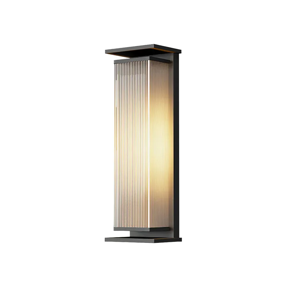 Rectangular Box Acrylic Outdoor Wall Lamp
