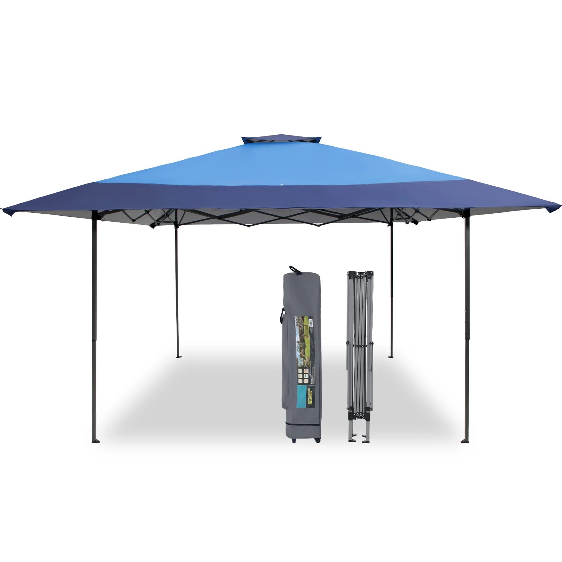 PHI VILLA 13' x 13' Pop-up Instant Shelter Outdoor Canopy with Wheeled Bag